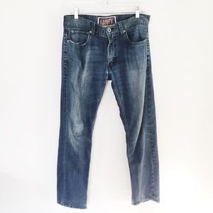 LEVI'S 511 Skinny Jeans Dark Distressed 33/30